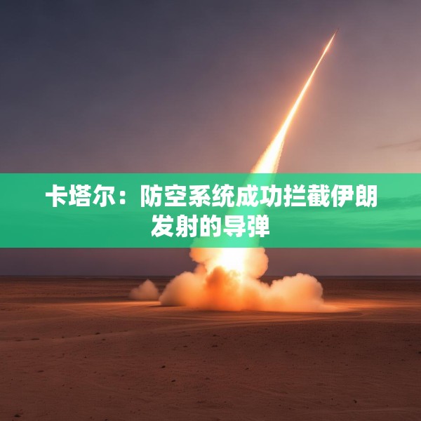 卡塔尔：防空系统成功拦截伊朗发射的导弹