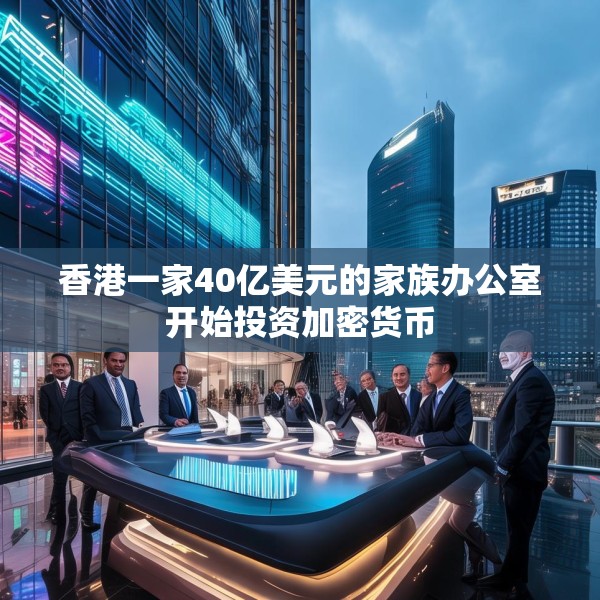 香港一家40亿美元的家族办公室开始投资加密货币
