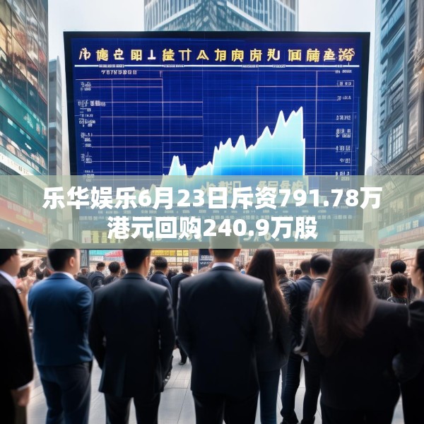 乐华娱乐6月23日斥资791.78万港元回购240.9万股