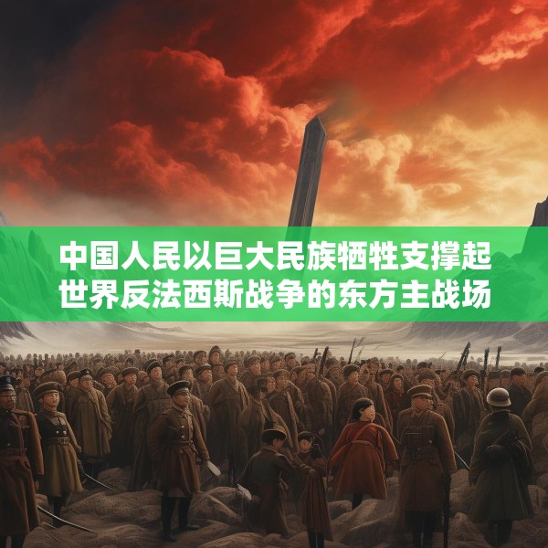 中国人民以巨大民族牺牲支撑起世界反法西斯战争的东方主战场