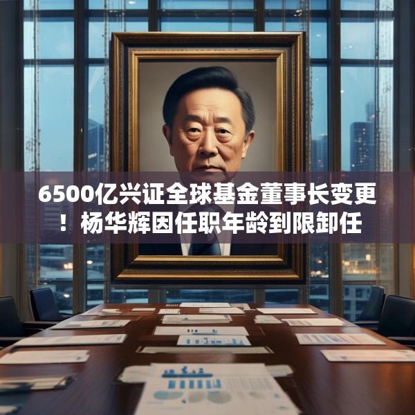6500亿兴证全球基金董事长变更！杨华辉因任职年龄到限卸任