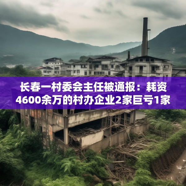 长春一村委会主任被通报：耗资4600余万的村办企业2家巨亏1家倒闭
