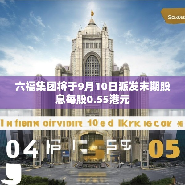 六福集团将于9月10日派发末期股息每股0.55港元