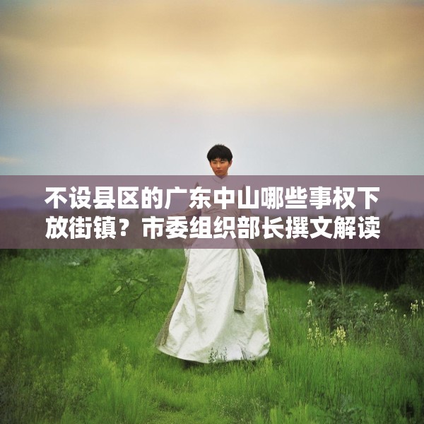 不设县区的广东中山哪些事权下放街镇？市委组织部长撰文解读