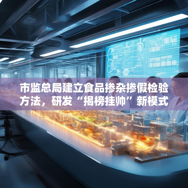 市监总局建立食品掺杂掺假检验方法，研发“揭榜挂帅”新模式
