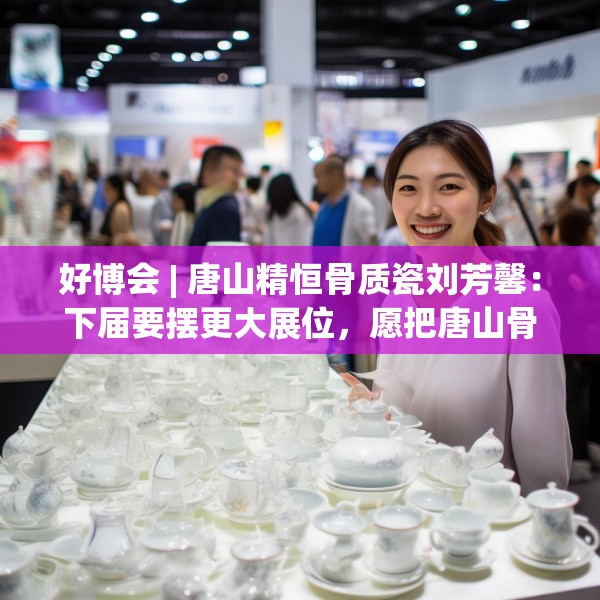 好博会 | 唐山精恒骨质瓷刘芳馨：下届要摆更大展位，愿把唐山骨瓷打出品牌！