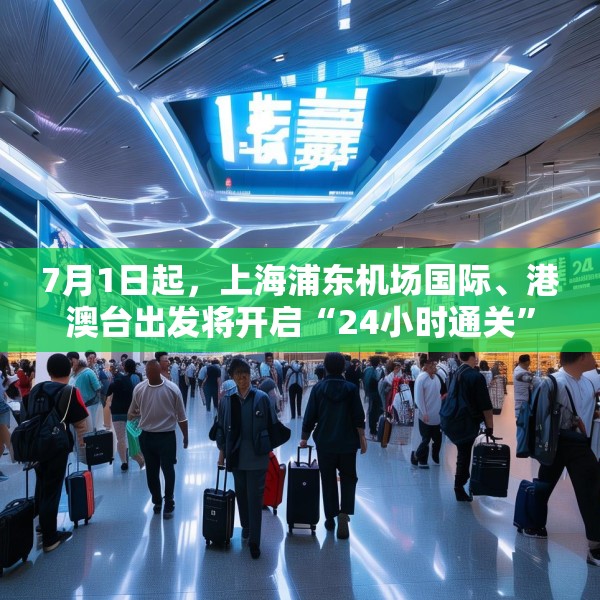 7月1日起，上海浦东机场国际、港澳台出发将开启“24小时通关”