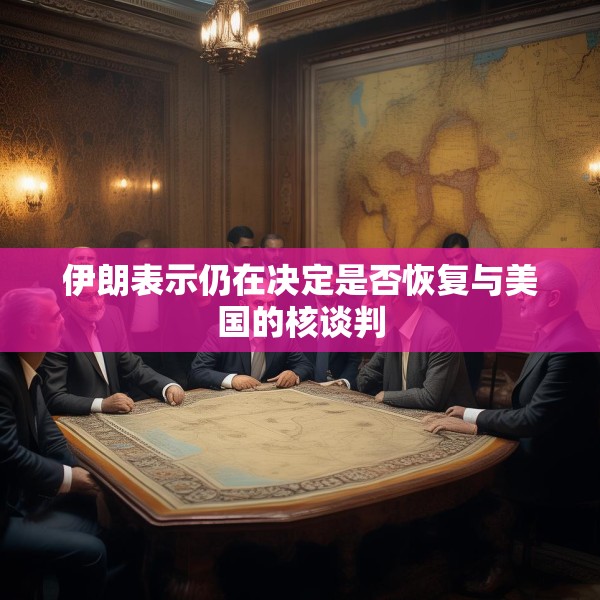 伊朗表示仍在决定是否恢复与美国的核谈判
