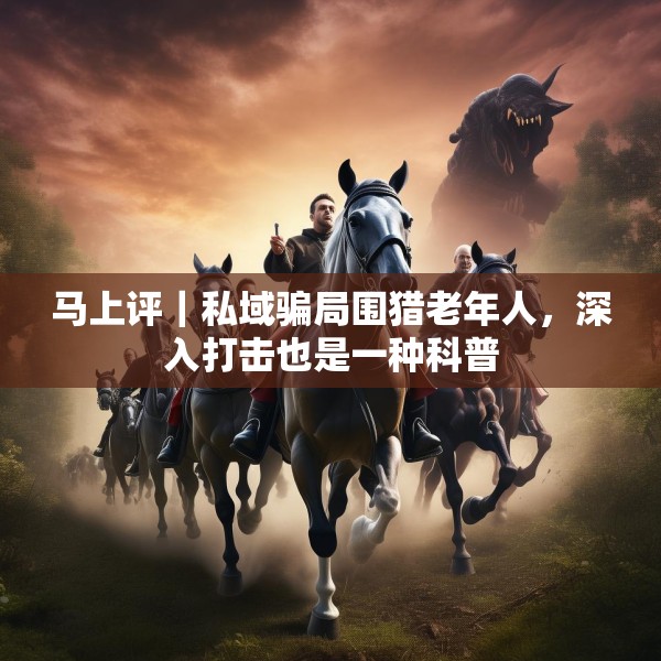 马上评｜私域骗局围猎老年人，深入打击也是一种科普