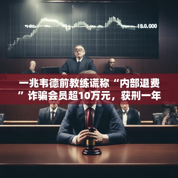 一兆韦德前教练谎称“内部退费”诈骗会员超10万元，获刑一年半