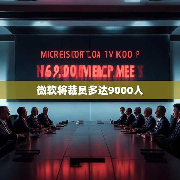 微软将裁员多达9000人
