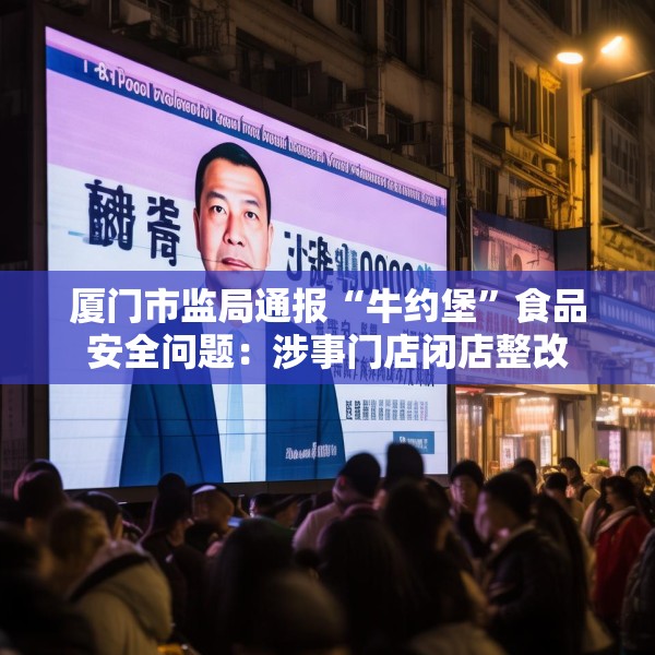 厦门市监局通报“牛约堡”食品安全问题：涉事门店闭店整改