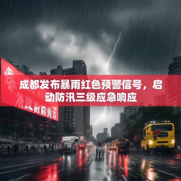 成都发布暴雨红色预警信号，启动防汛三级应急响应