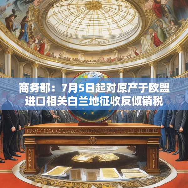 商务部：7月5日起对原产于欧盟进口相关白兰地征收反倾销税