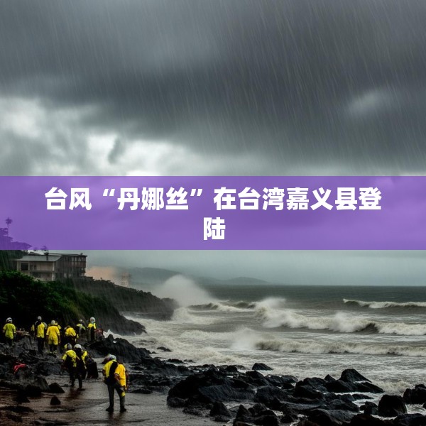 台风“丹娜丝”在台湾嘉义县登陆