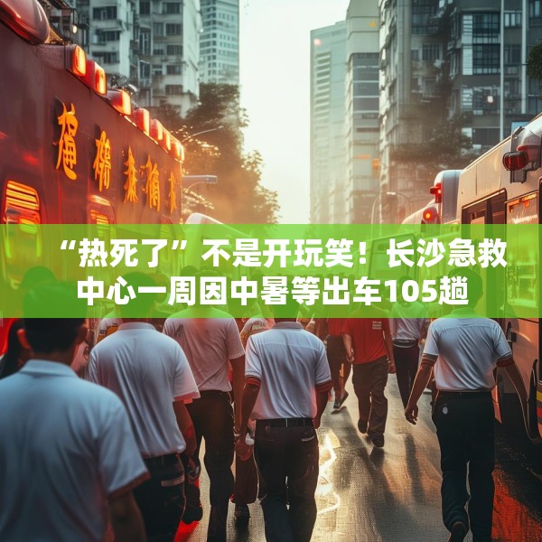 “热死了”不是开玩笑！长沙急救中心一周因中暑等出车105趟