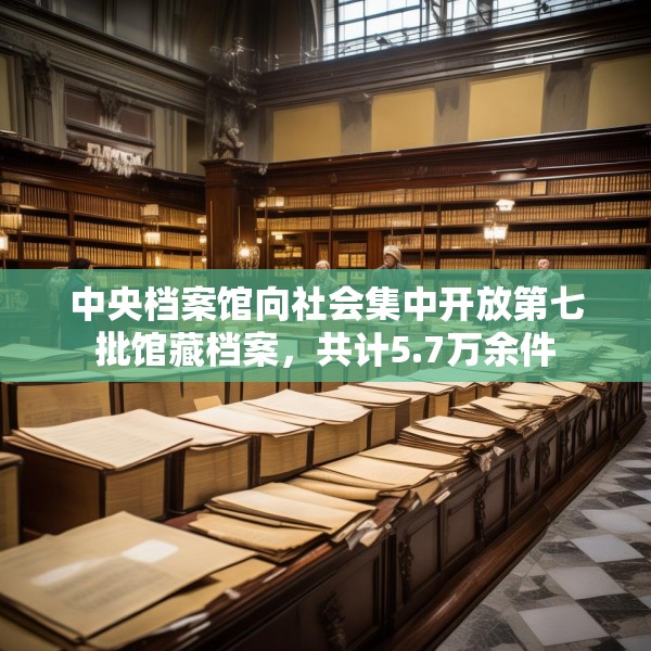中央档案馆向社会集中开放第七批馆藏档案，共计5.7万余件