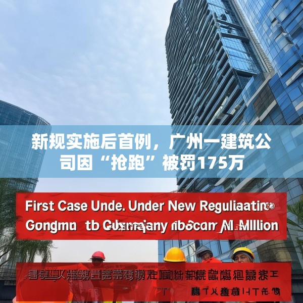 新规实施后首例，广州一建筑公司因“抢跑”被罚175万