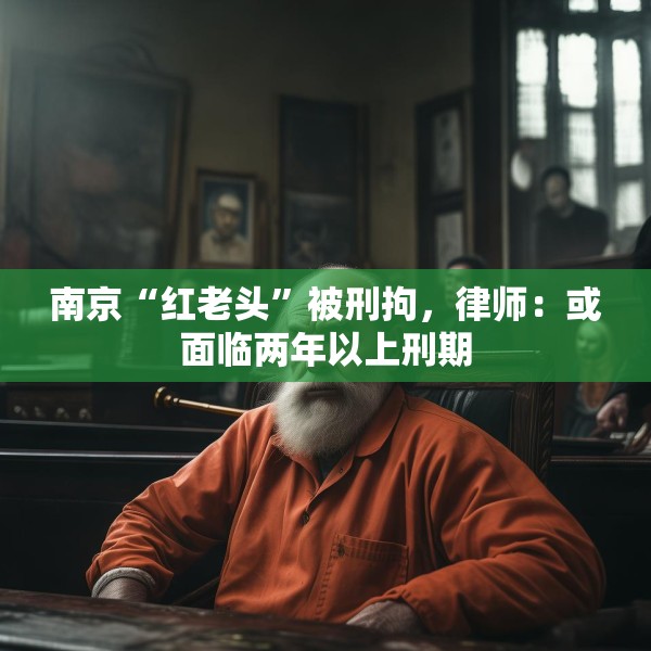 南京“红老头”被刑拘，律师：或面临两年以上刑期