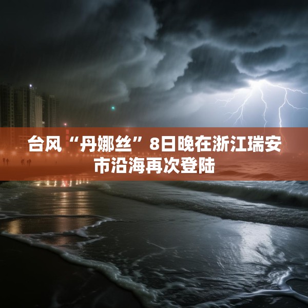 台风“丹娜丝”8日晚在浙江瑞安市沿海再次登陆