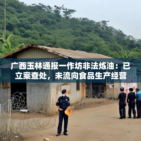 广西玉林通报一作坊非法炼油：已立案查处，未流向食品生产经营领域