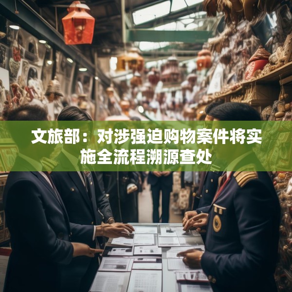 文旅部：对涉强迫购物案件将实施全流程溯源查处