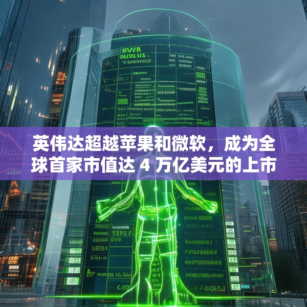英伟达超越苹果和微软，成为全球首家市值达 4 万亿美元的上市公司