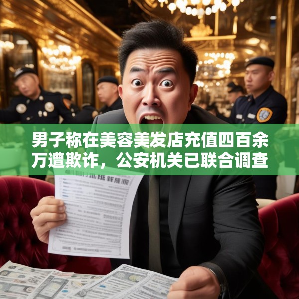 男子称在美容美发店充值四百余万遭欺诈，公安机关已联合调查