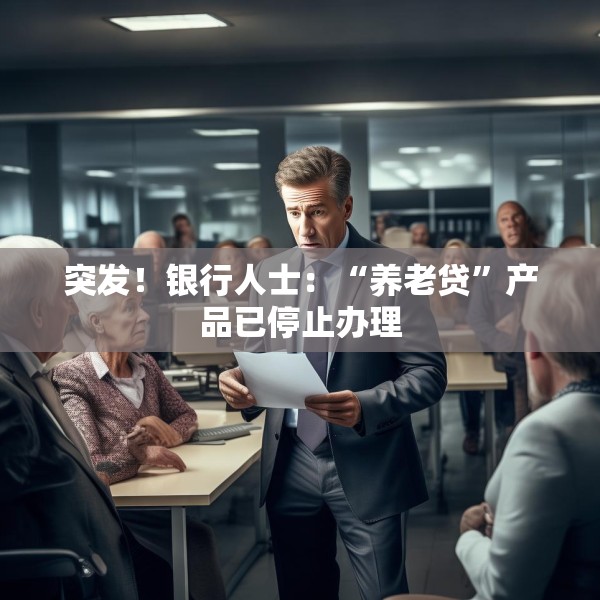 突发！银行人士：“养老贷”产品已停止办理