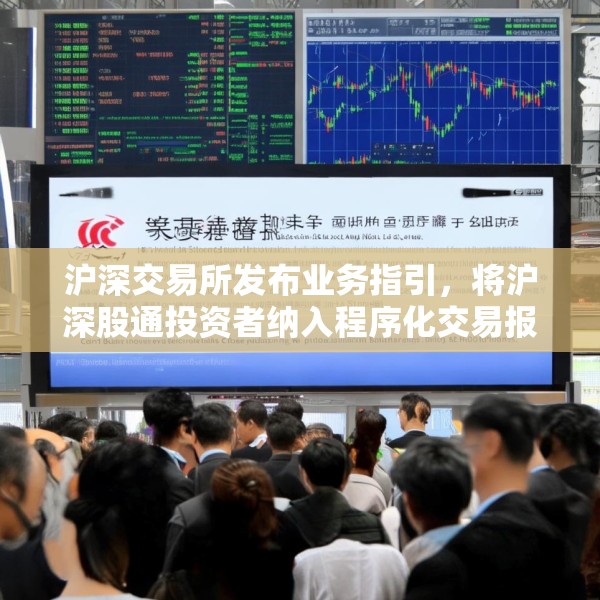 沪深交易所发布业务指引，将沪深股通投资者纳入程序化交易报告范畴