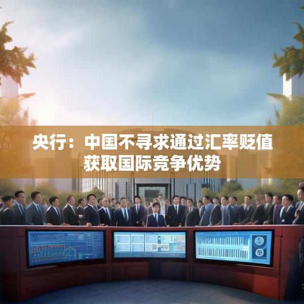 央行：中国不寻求通过汇率贬值获取国际竞争优势
