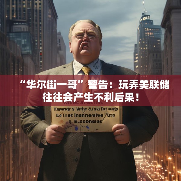 “华尔街一哥”警告：玩弄美联储往往会产生不利后果！
