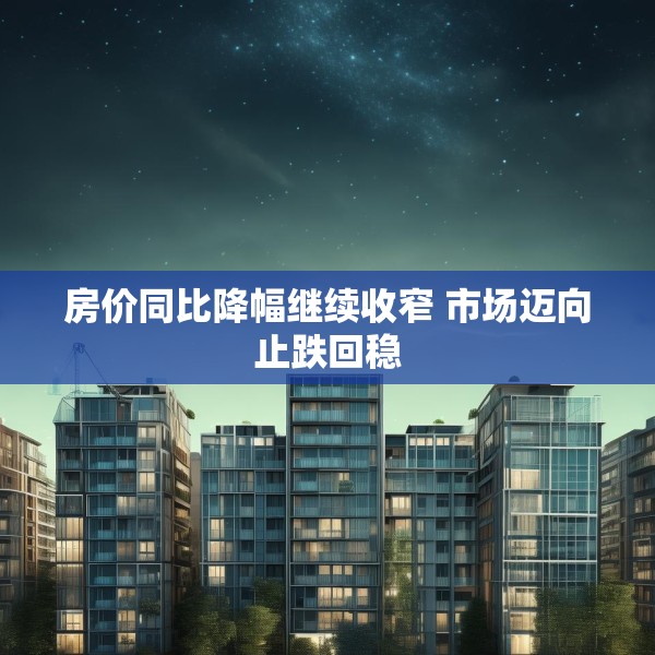房价同比降幅继续收窄 市场迈向止跌回稳