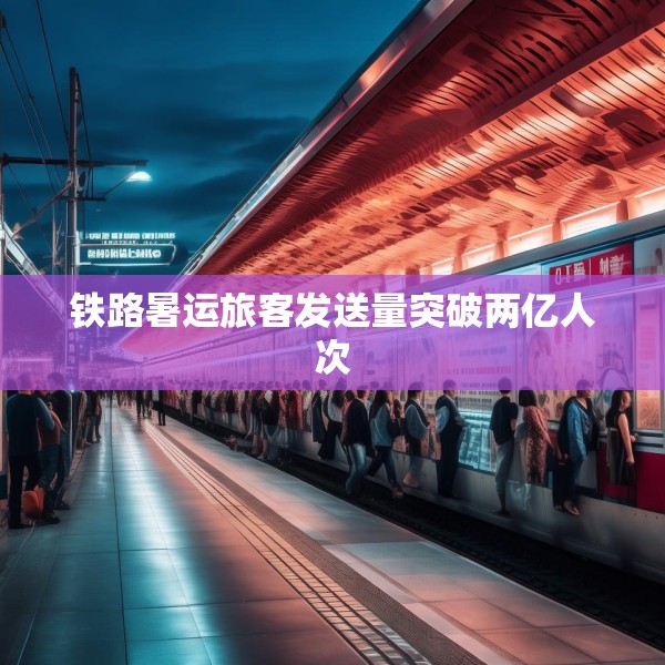 铁路暑运旅客发送量突破两亿人次