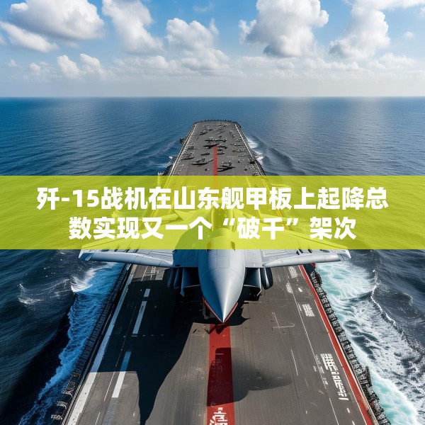 歼-15战机在山东舰甲板上起降总数实现又一个“破千”架次