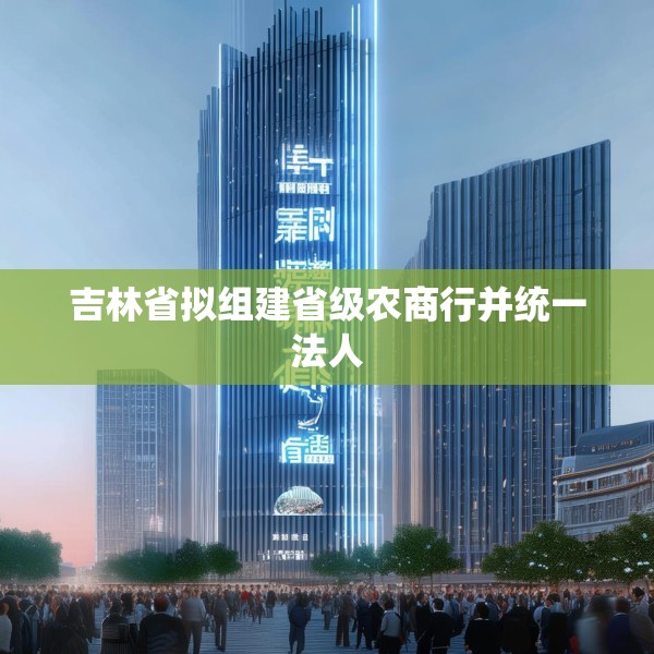 吉林省拟组建省级农商行并统一法人