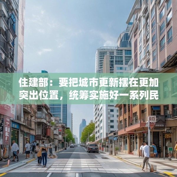 住建部：要把城市更新摆在更加突出位置，统筹实施好一系列民生工程、安全工程、发展工程