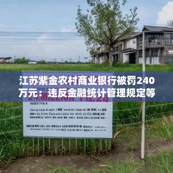 江苏紫金农村商业银行被罚240万元：违反金融统计管理规定等