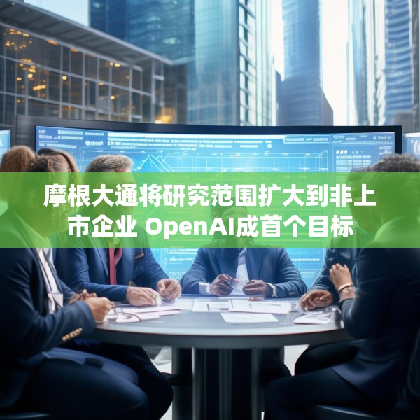 摩根大通将研究范围扩大到非上市企业 OpenAI成首个目标