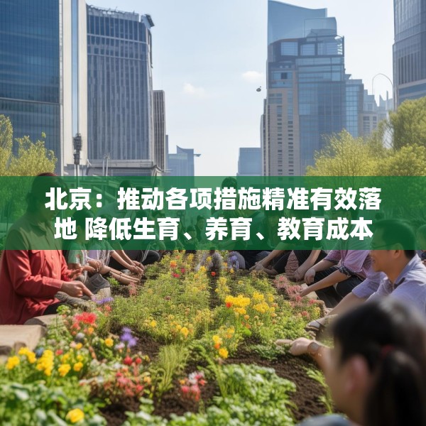北京：推动各项措施精准有效落地 降低生育、养育、教育成本
