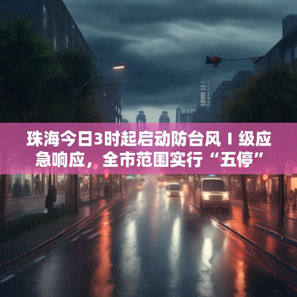 珠海今日3时起启动防台风Ⅰ级应急响应，全市范围实行“五停”